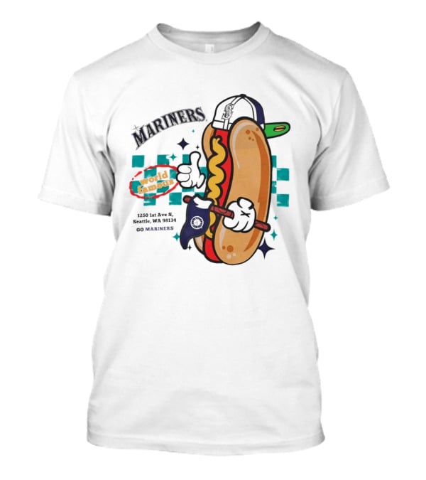 Mariners Concessions Classic Hot Dog Safeco Field Seattle WA #GoMariners T-Shirt