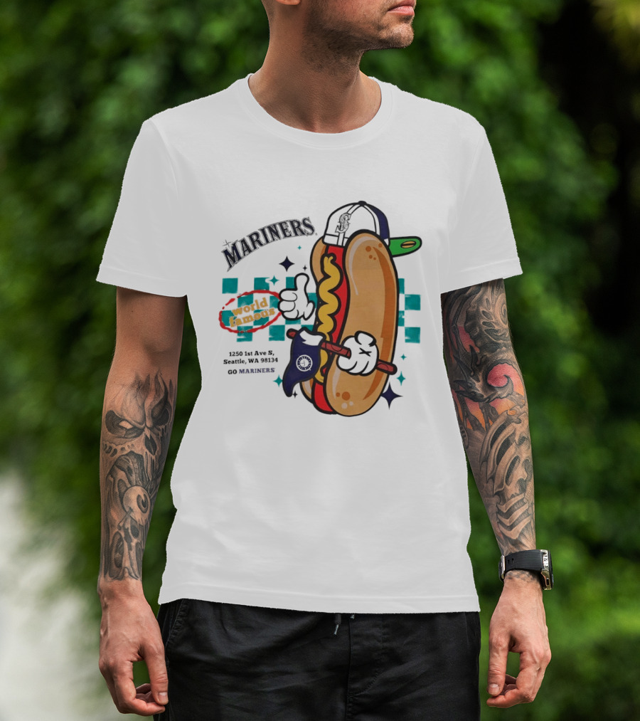 Mariners Concessions Classic Hot Dog Safeco Field Seattle WA #GoMariners T-Shirt