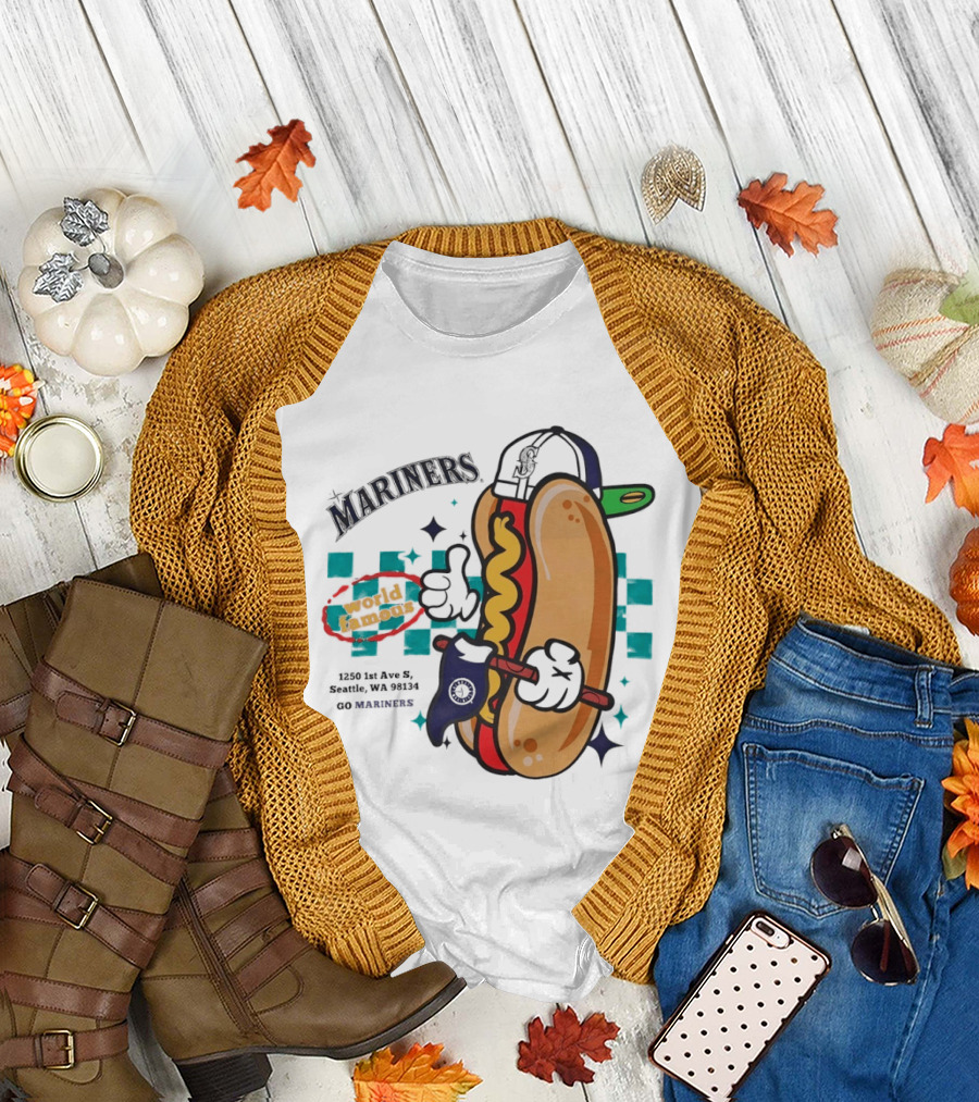 Mariners Concessions Classic Hot Dog Safeco Field Seattle WA #GoMariners T-Shirt