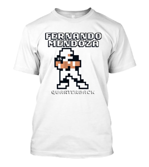 Fernando Mendoza Quarterback Retro Pixel T-Shirt