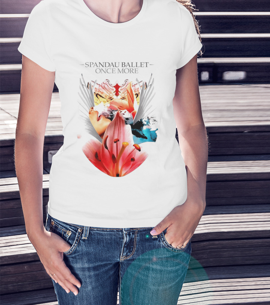 Spandau Ballet Once More Floral Abstract Wings T-Shirt