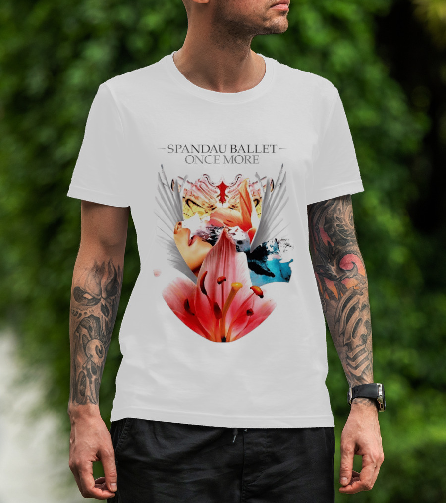 Spandau Ballet Once More Floral Abstract Wings T-Shirt