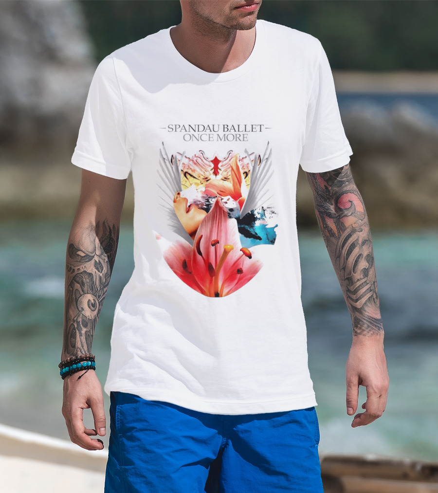 Spandau Ballet Once More Floral Abstract Wings T-Shirt