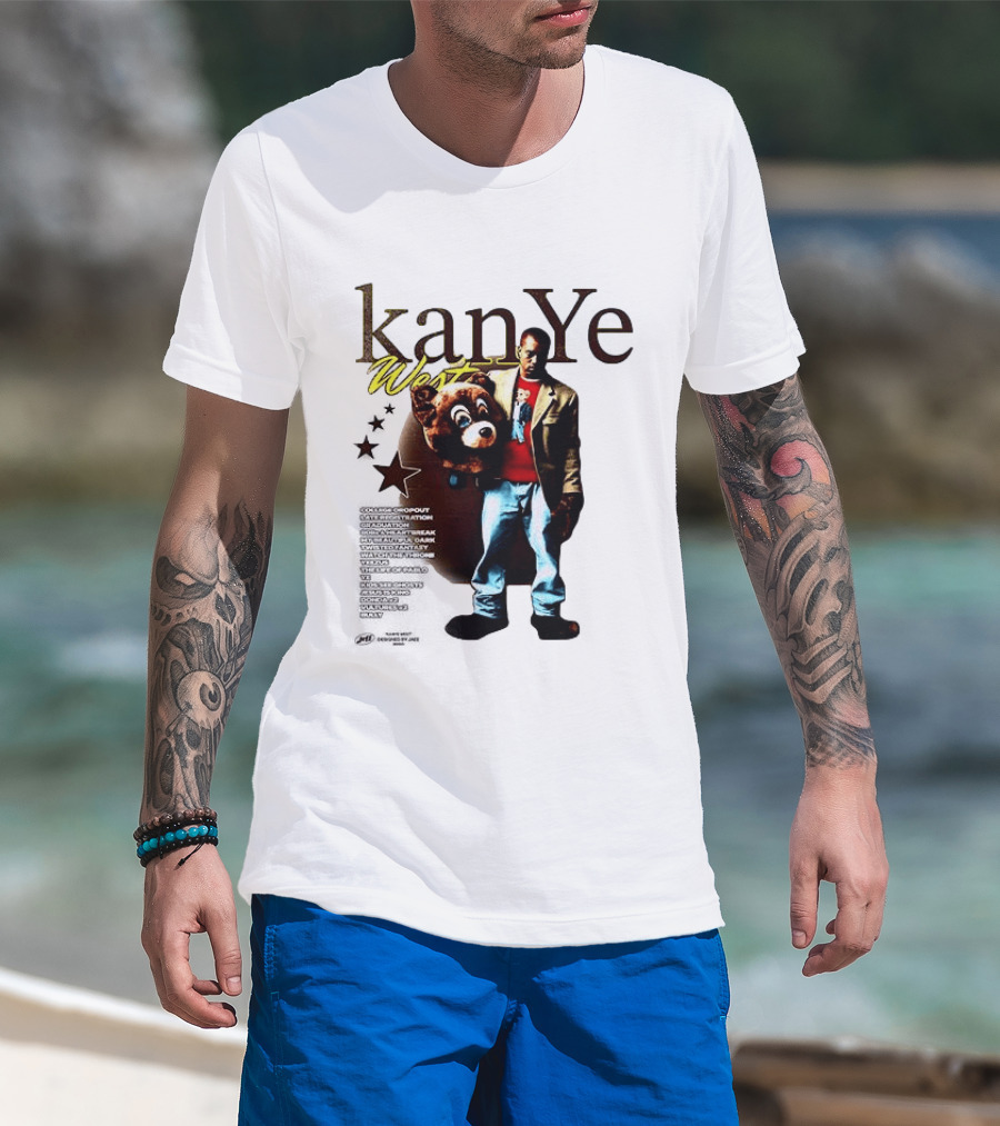 Kanye West Can't Tell Me Nothin Bear Dropping Out Was You Sayin Somethin T-Shirt