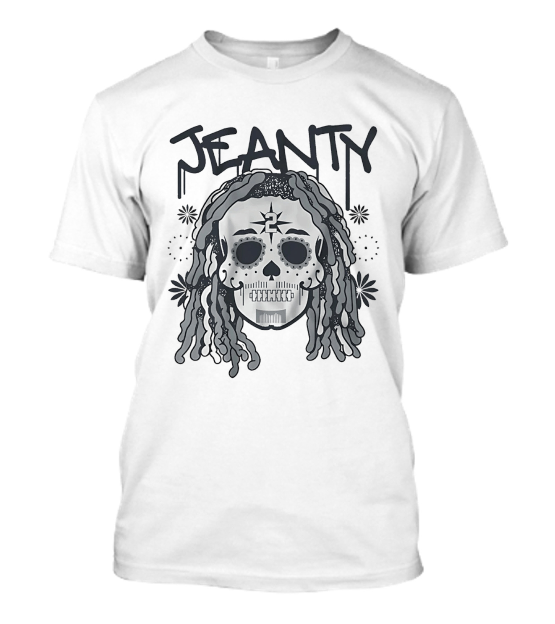 Las Vegas Jeanty Number 2 Sugar Skull Remix T-Shirt