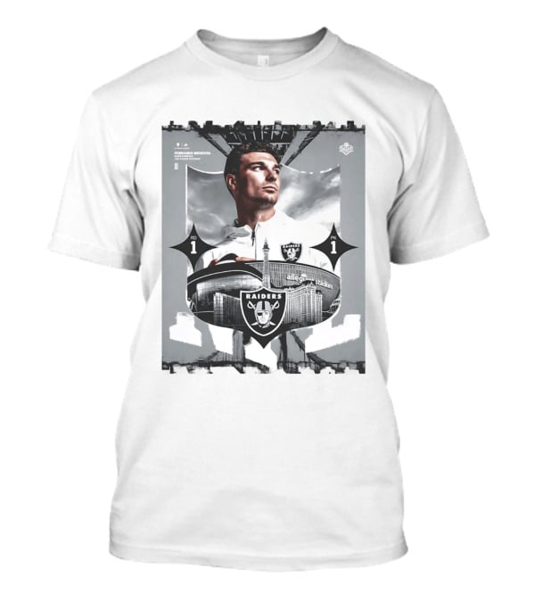 Las Vegas Raiders Quarterback Fernando Mendoza Allegiant Stadium 2026 T-Shirt