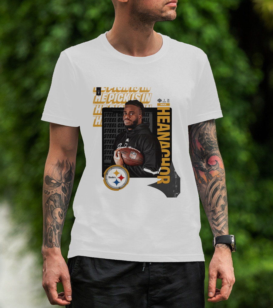 Max Iheanachor Steelers NFL Draft Round 1 Pick 21 2026 T-Shirt