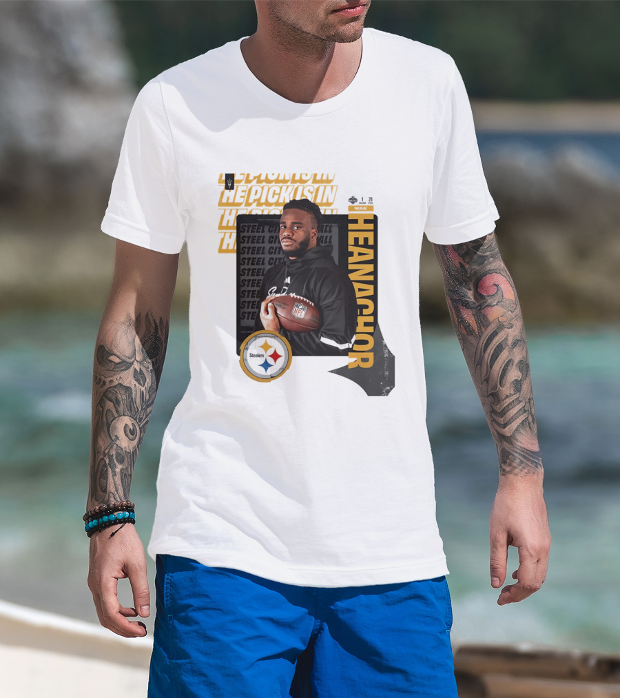 Max Iheanachor Steelers NFL Draft Round 1 Pick 21 2026 T-Shirt
