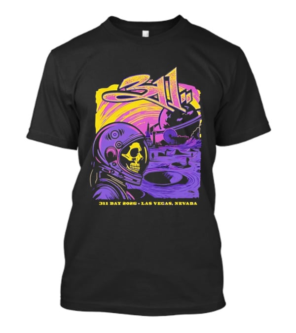 311 Astronaut Skull Event Las Vegas Nevada 2026 T-Shirt