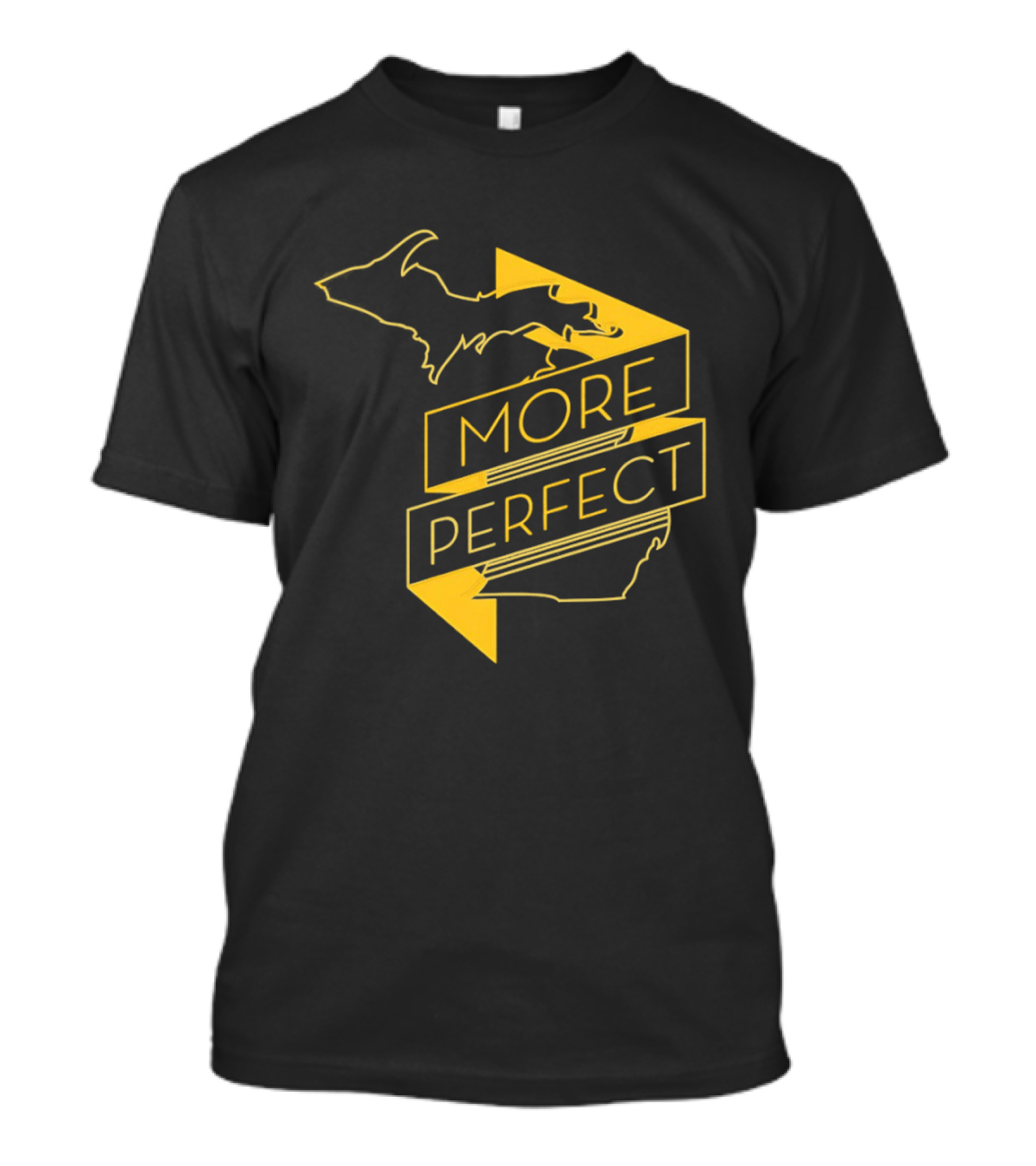 Perfect Michigan Map Icon Design With More Perfect T-Shirt