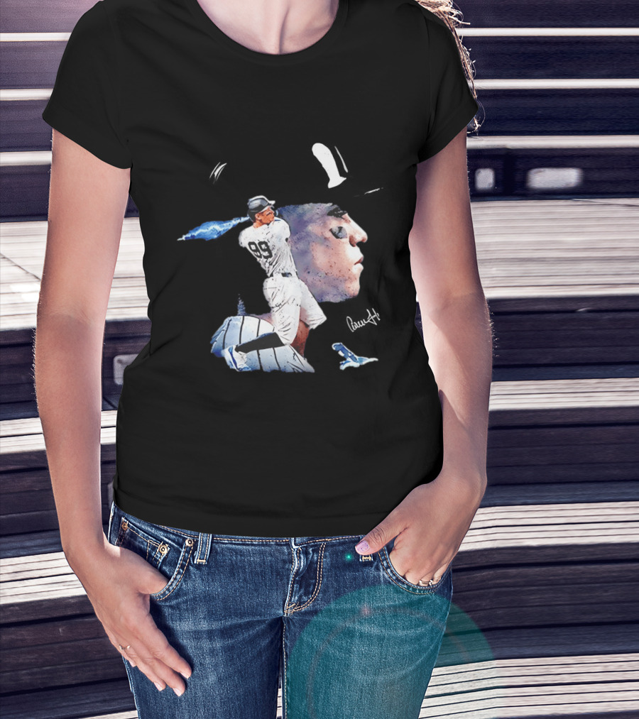 Aaron Judge New York Yankees Baseball Comic Art Jersey Number 99 T-Shirt