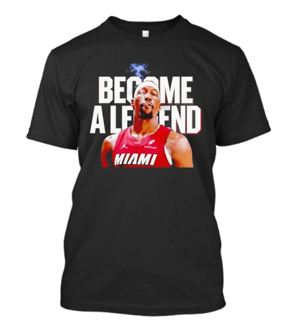 Bam Adebayo Miami Heat Become A Legend Smoking Cigar T-Shirt