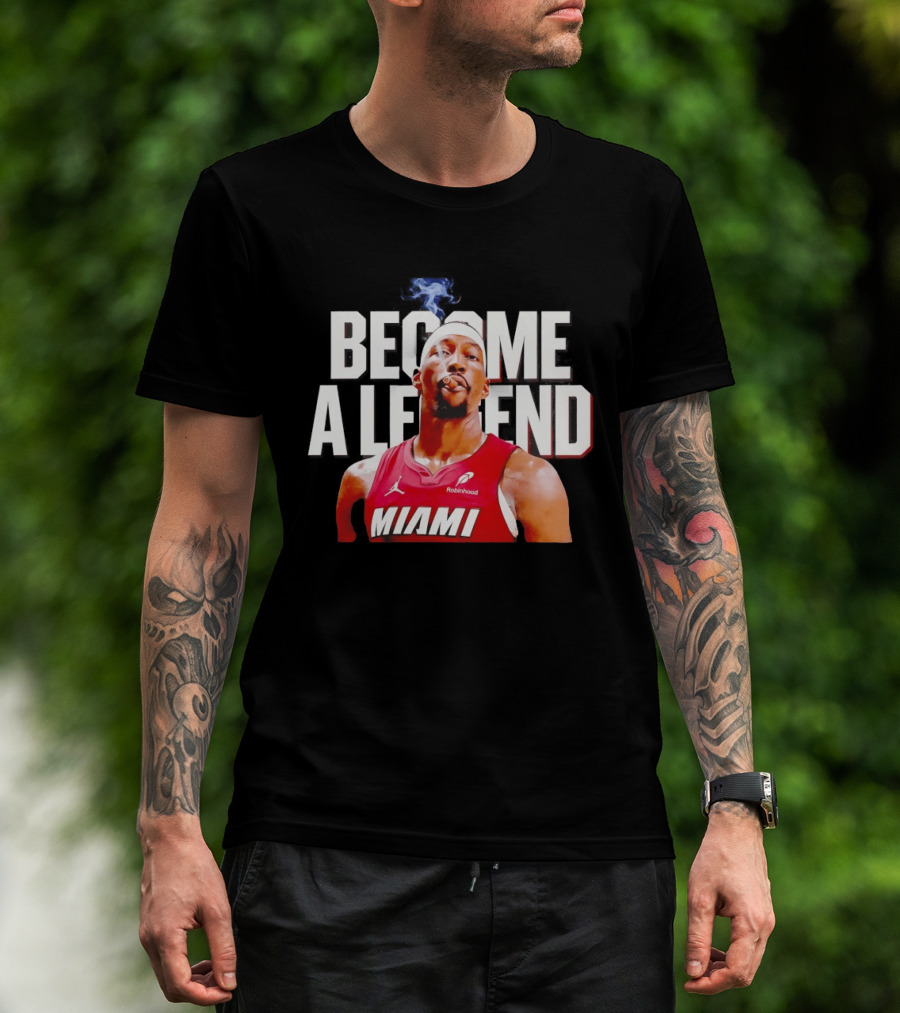 Bam Adebayo Miami Heat Become A Legend Smoking Cigar T-Shirt