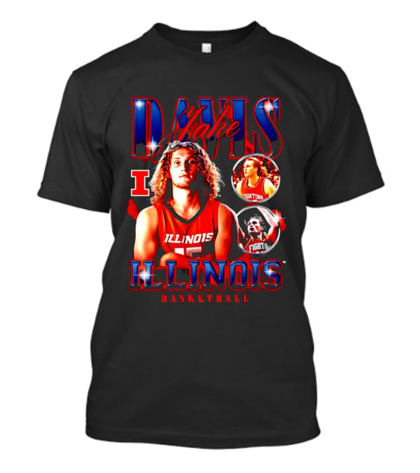 Illinois Basketball Jake Davis Fighting Illini T-Shirt