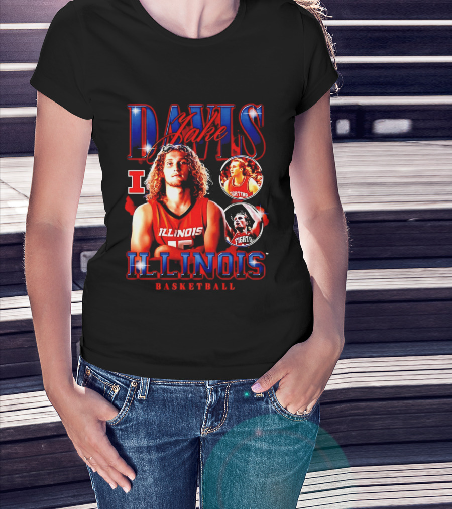 Illinois Basketball Jake Davis Fighting Illini T-Shirt