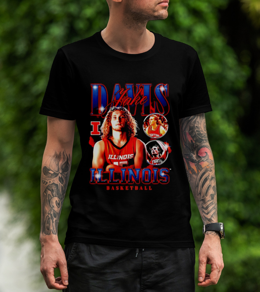 Illinois Basketball Jake Davis Fighting Illini T-Shirt