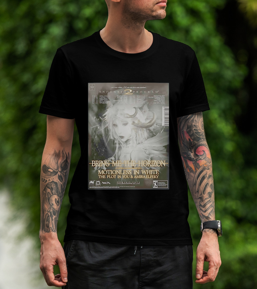 Bring Me The Horizon Ascension Program 2026 North America Tour Motionless In White The Plot In You Amira Elfeky Spring Dates T-Shirt