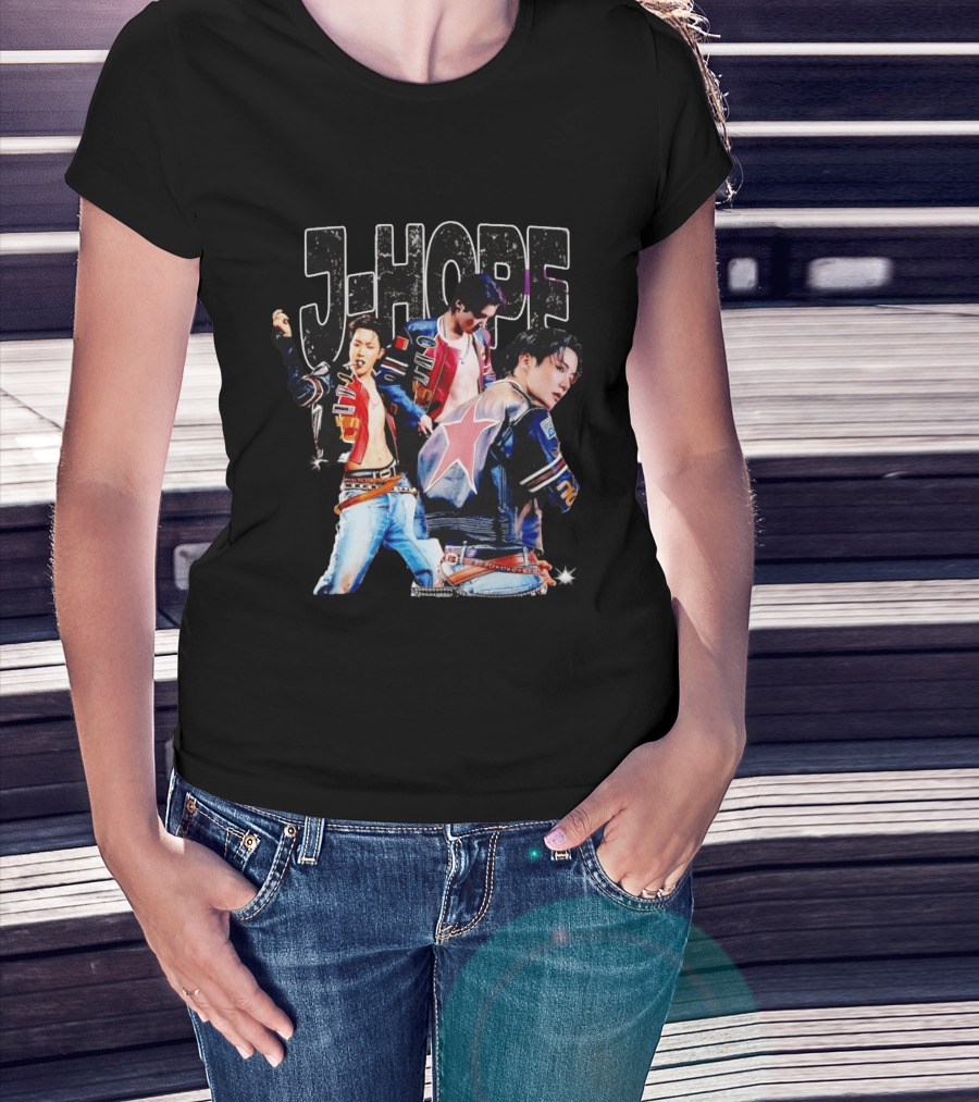 J Hope Korean Pop Star Vintage Jacket Aesthetic T-Shirt