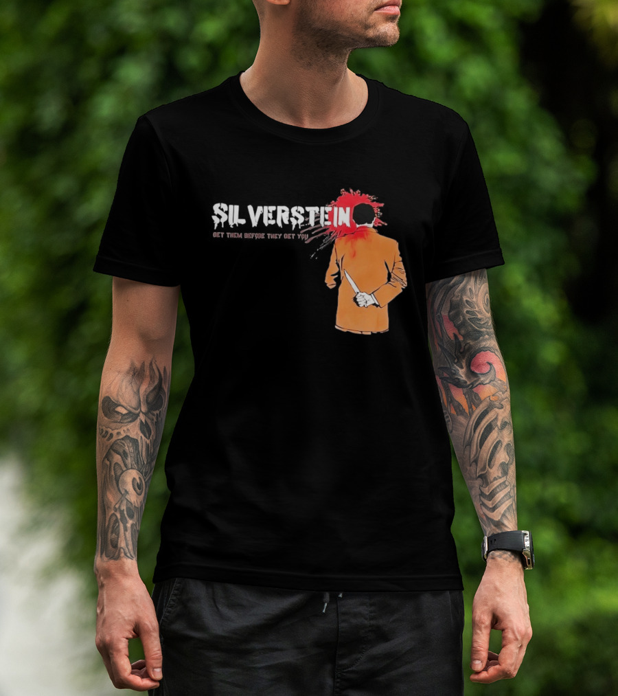 Silverstein Get Them Before They Get You Knife And Bloodstain T-Shirt