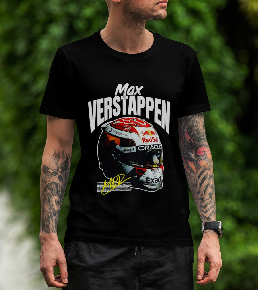 Max Verstappen Red Bull Oracle Racing Helmet T-Shirt