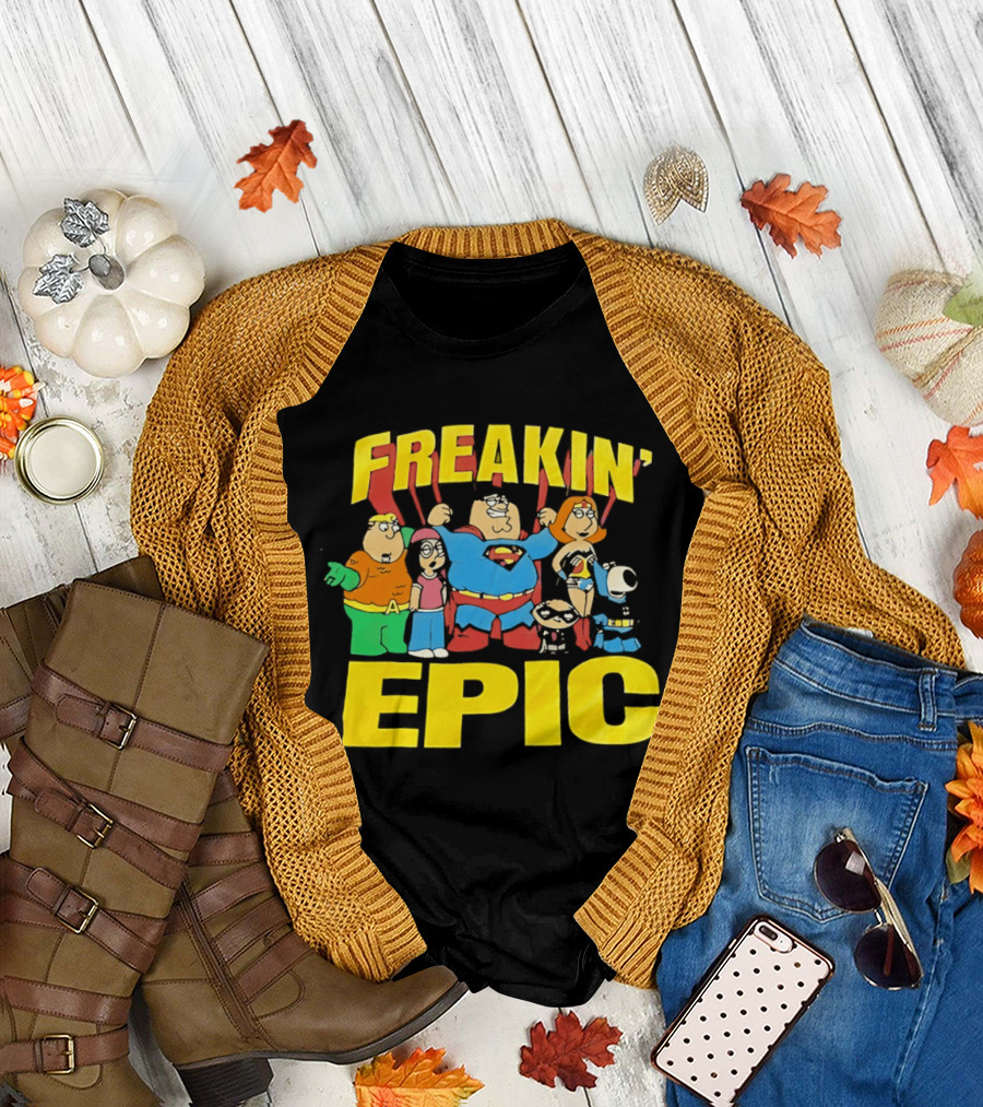 Family Guy Super Friends Freakin' Epic DC Comics Spoof T-Shirt