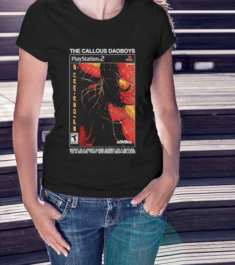 The Callous Daoboys PlayStation Spider Man 2 Activision Video Game Sequel T-Shirt