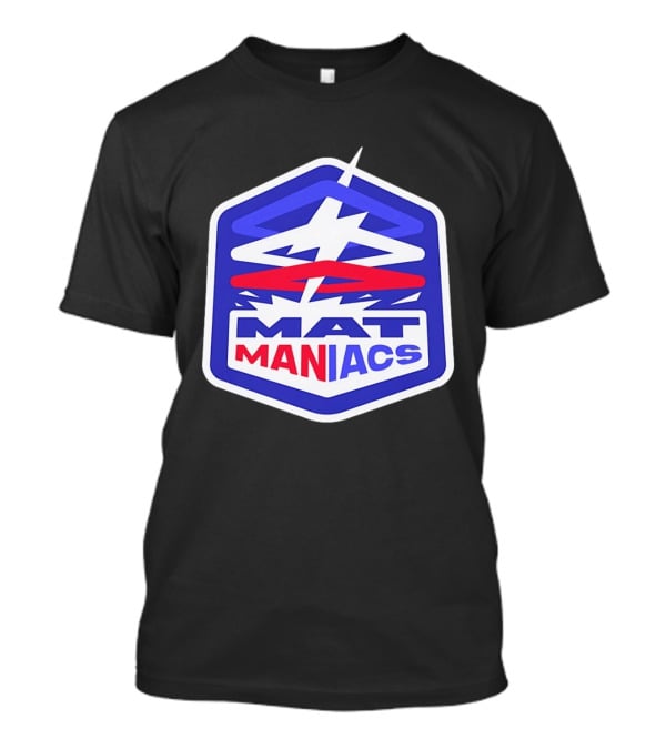 Mat Maniacs Wrestling Team Hexagon T-Shirt