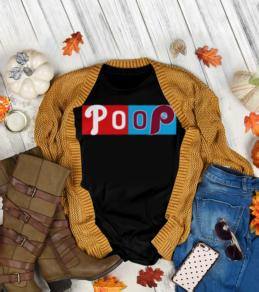 Philadelphia Baseball Parody Poop Game T-Shirt