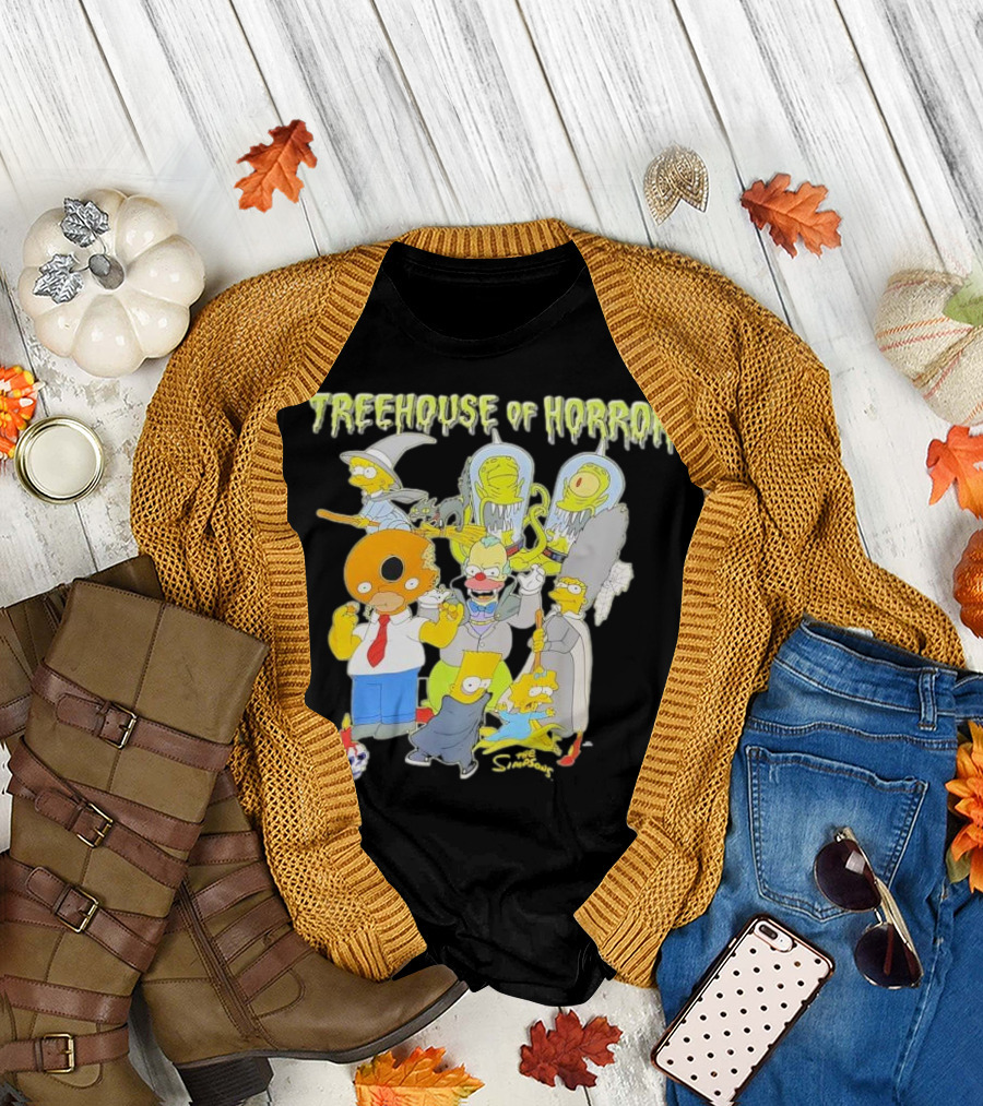 The Simpsons Treehouse of Horror Characters Halloween Compilation T-Shirt
