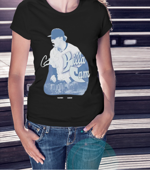 Killa Cam New York Yankees Cityscape Pitcher Style T-Shirt