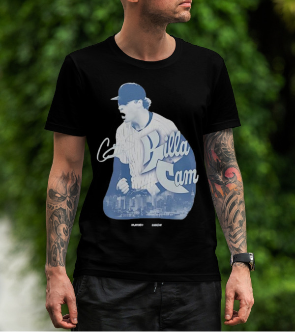Killa Cam New York Yankees Cityscape Pitcher Style T-Shirt