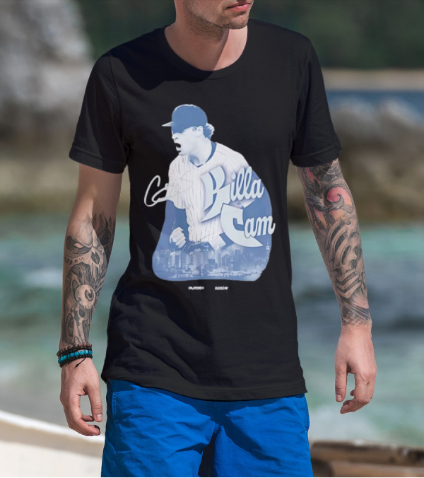 Killa Cam New York Yankees Cityscape Pitcher Style T-Shirt