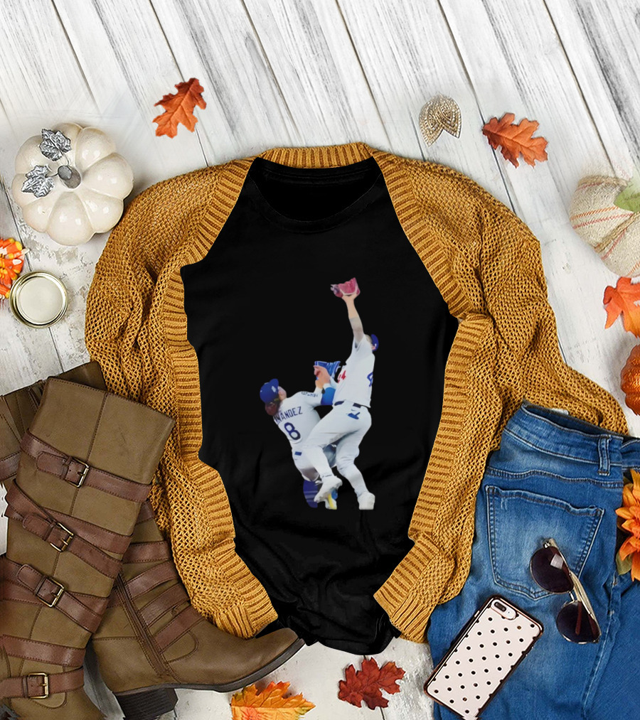 Andy Pages Hernandez Los Angeles Dodgers World Series Game 7 Catch Iconic Play T-Shirt