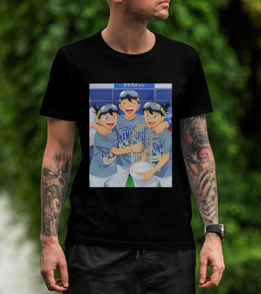 World Series Champions Dodgers Anime Celebration Dodgers Stadium 2025 T-Shirt