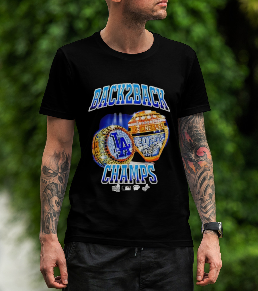 Back2Back Champs Los Angeles Dodgers 2020 World Series Rings T-Shirt