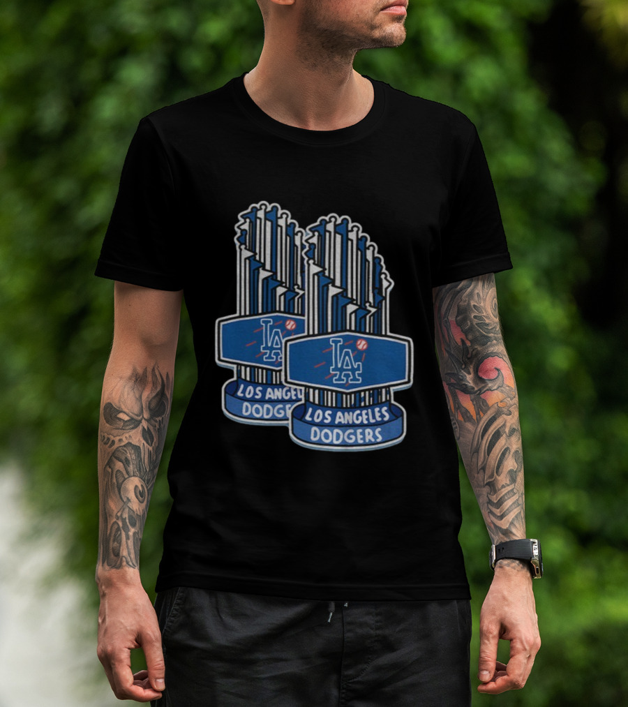 Los Angeles Dodgers MLB World Series Champions Trophy 2025 T-Shirt