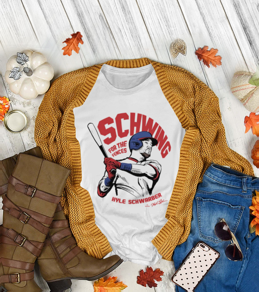 ```Schwing For The Fences Kyle Schwarber Philadelphia Signature Moment``` T-Shirt