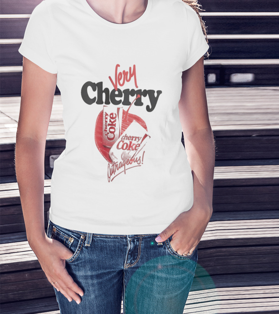 Very Cherry Coke Outrageous Vintage Soda Can Aesthetic T-Shirt