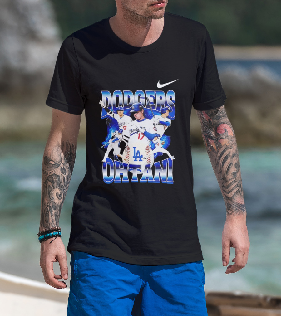 Los Angeles Dodgers Shohei Ohtani Baseball Nike MLB Icons T-Shirt