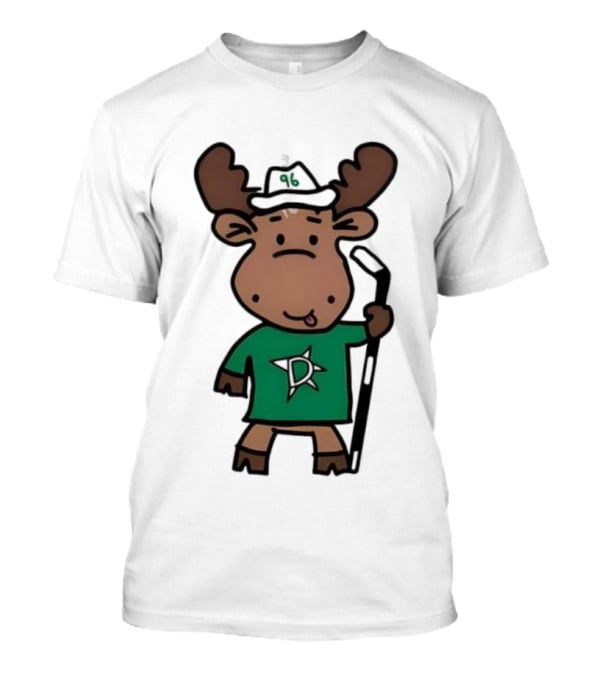 Doodle Moose Has Entered The Chat Dallas Stars Hockey Fan Art T-Shirt