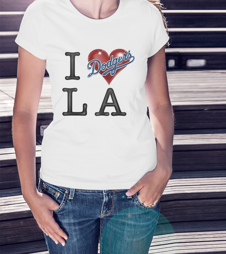 I Heart Dodgers LA T-Shirt
