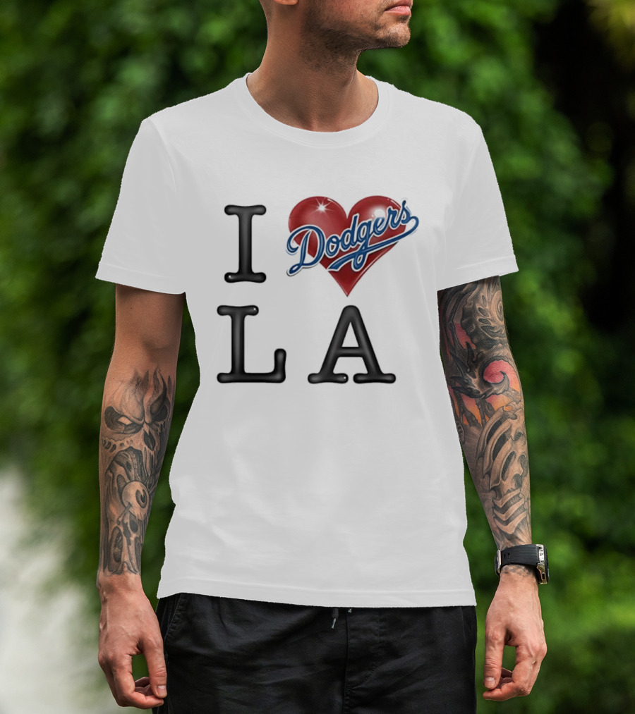 I Heart Dodgers LA T-Shirt
