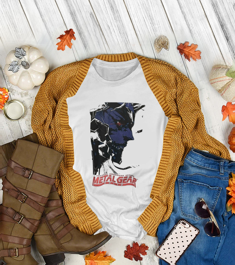 Metal Gear Solid Tactical Espionage Action Iconic Snake Illustration T-Shirt