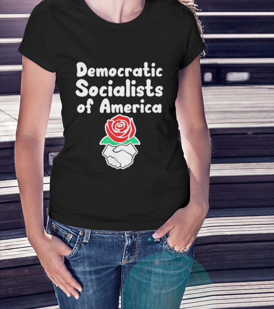 Democratic Socialists Of America Rose Emblem T-Shirt
