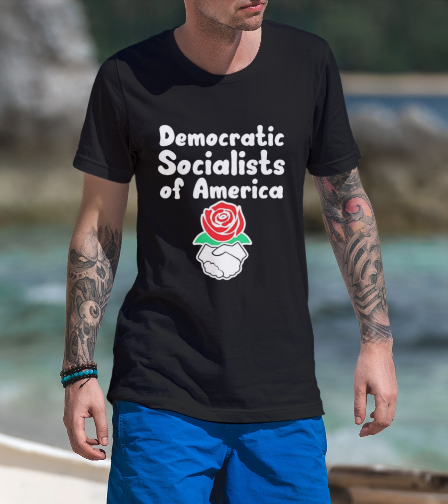 Democratic Socialists Of America Rose Emblem T-Shirt