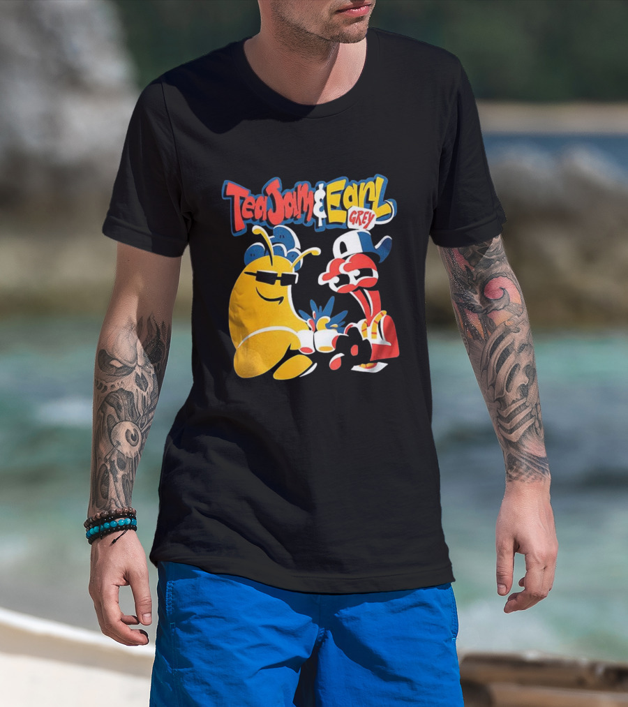 Tea Jam And Earl Grey Nostalgic Video Game Tribute T-Shirt