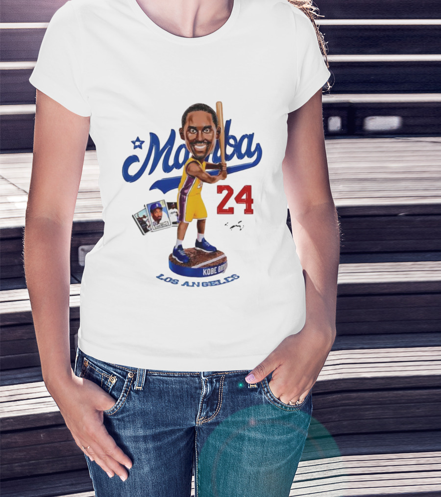 Mamba Los Angeles Kobe Bryant 24 Baseball Bobblehead Dodgers Tribute T-Shirt
