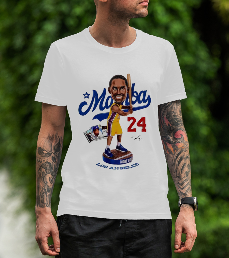 Mamba Los Angeles Kobe Bryant 24 Baseball Bobblehead Dodgers Tribute T-Shirt