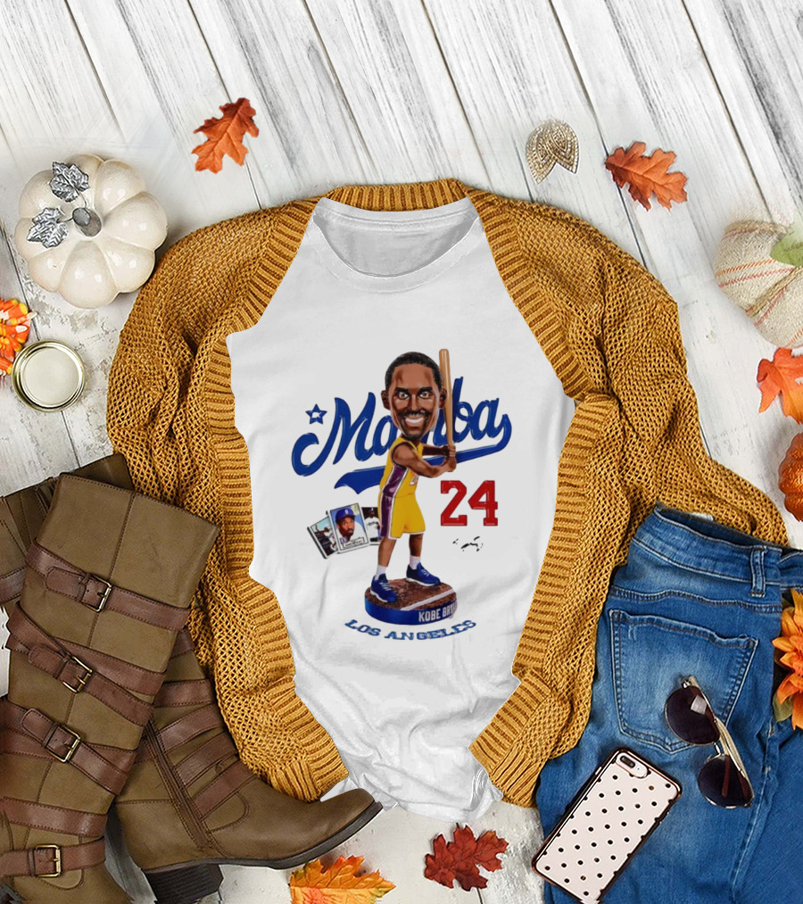 Mamba Los Angeles Kobe Bryant 24 Baseball Bobblehead Dodgers Tribute T-Shirt