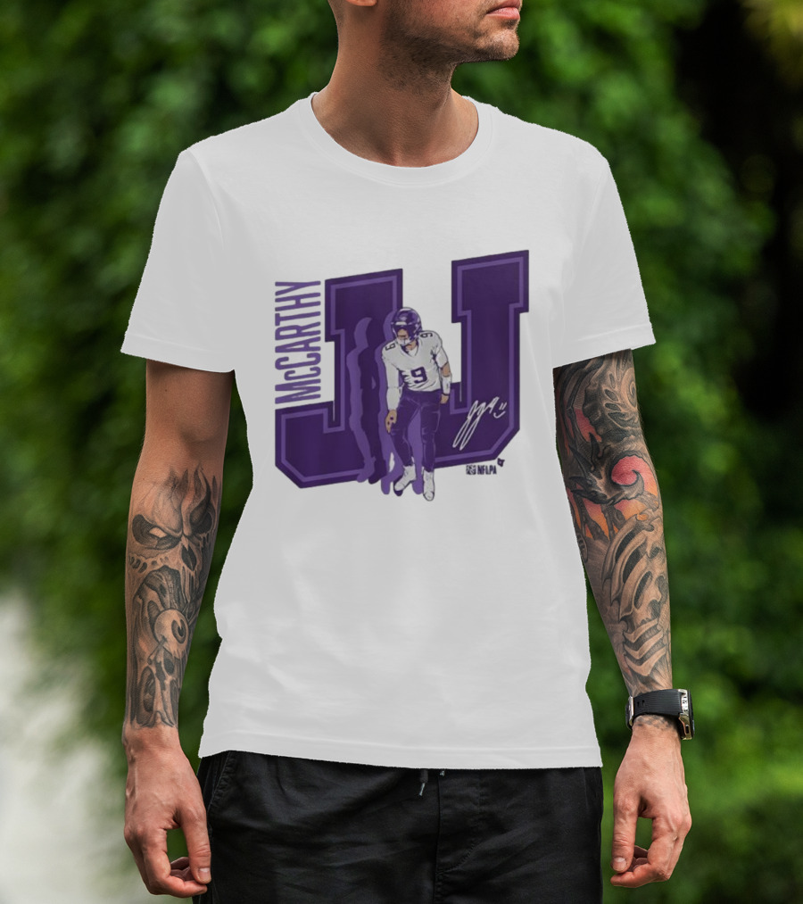 J.J. McCarthy Griddy Signature T-Shirt